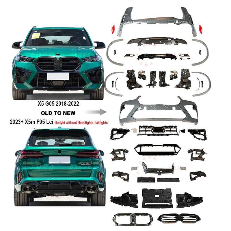 For 2018-2022y X5 G05 Old To New 2023y+ X5m F95 Lci Auto Body Systems Body Kit for X5 Suv G05 Bodykit Without Headlights Taillig
For 2018-2022y X5 G05 Old To New 2023y+ X5m F95 Lci Auto Body Systems Body Kit for X5 Suv G05 Bodykit Without Headlights Taillig