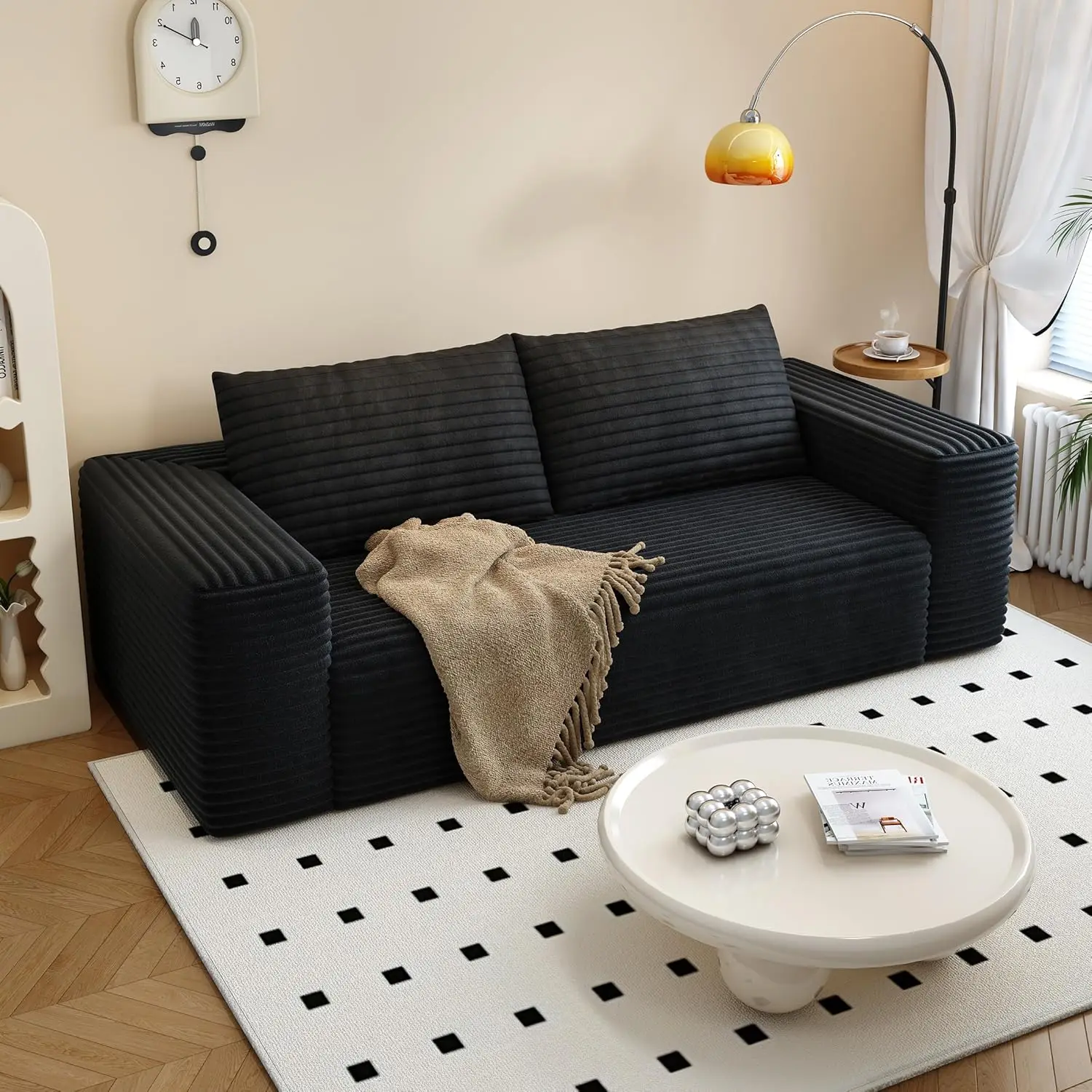 Modern Loveseat Sofa,Modular Couch with Deep Seat Memory Foam,Comfy Small Cloud Couch for Small Spaces,No Assembly Required
Modern Loveseat Sofa,Modular Couch with Deep Seat Memory Foam,Comfy Small Cloud Couch for Small Spaces,No Assembly Required