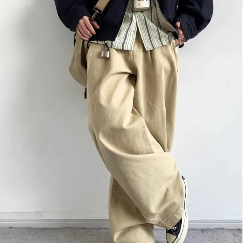 2025 Japanese Style Vintage Fashion Men Solid Color Loose Vintage Casual Trendy Simple Basic Daily Wide Leg Trousers Male Pants
2025 Japanese Style Vintage Fashion Men Solid Color Loose Vintage Casual Trendy Simple Basic Daily Wide Leg Trousers Male Pants