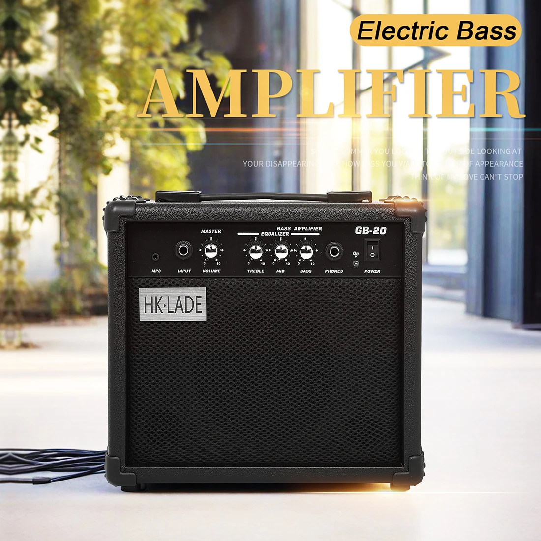 HK-LADE Bass Guitar Speaker Electric Bass GB-20 Guitar Amplifier 4 Tuning 20W AMP Amplifier Loudspeaker Guitar Accessories
HK-LADE Bass Guitar Speaker Electric Bass GB-20 Guitar Amplifier 4 Tuning 20W AMP Amplifier Loudspeaker Guitar Accessories