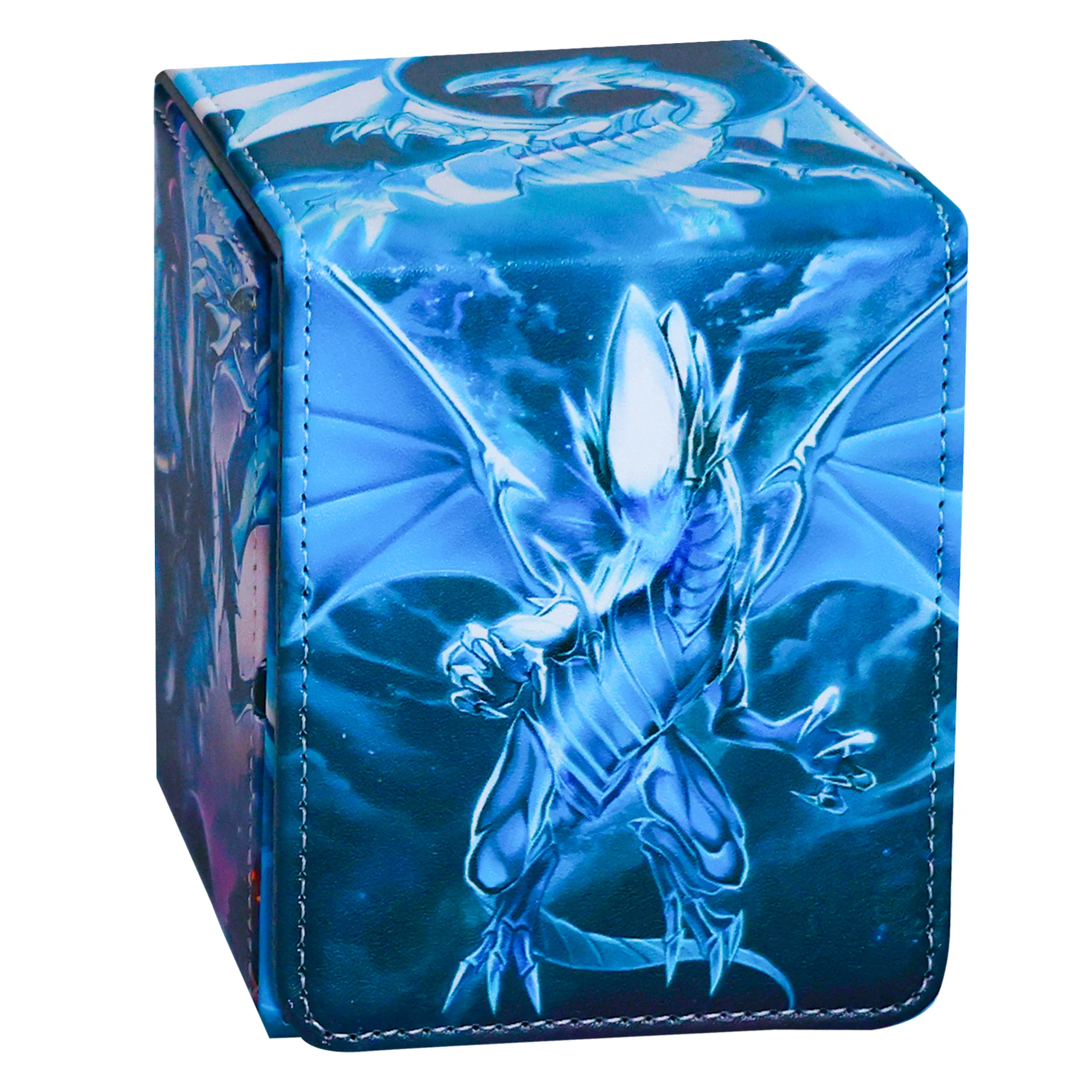 Коробка для колоды Yugioh Blue-Eyes White Dragon Yu-Gi-Oh! Защитный чехол для коллекционных карточек OCG PTCG, коробка для хранения из искусственной кожи
Коробка для колоды Yugioh Blue-Eyes White Dragon Yu-Gi-Oh! Защитный чехол для коллекционных карточек OCG PTCG, коробка для хранения из искусственной кожи