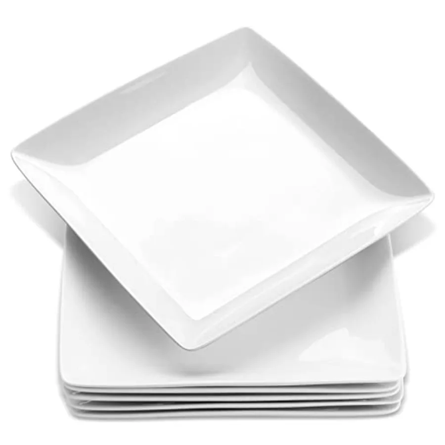 Porcelain Square Dinner Plates Square Serving Plate for Steak Pasta Salad Snacks Pizza Appetizer Plates Set of 6 White
Porcelain Square Dinner Plates Square Serving Plate for Steak Pasta Salad Snacks Pizza Appetizer Plates Set of 6 White