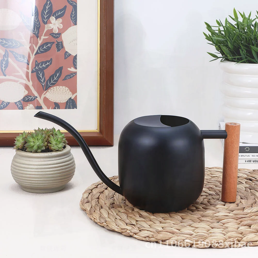 Stainless Steel Drum-Shaped Long-Mouth Watering Can for Garden Flower Care Household Balcony Water Sprayer in White Black Sand
Stainless Steel Drum-Shaped Long-Mouth Watering Can for Garden Flower Care Household Balcony Water Sprayer in White Black Sand