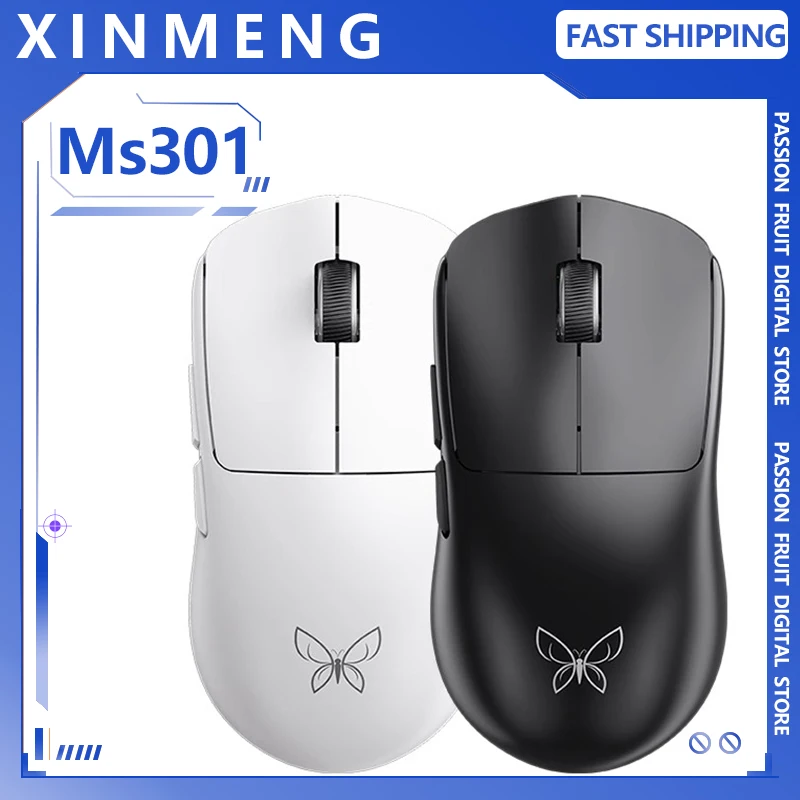 Xinmeng Ms301 Butterfly Gaming Mouse 3Mode Paw3395 Bluetooth 48g Lightweight Customized Wireless Mouse Ergonomic PC Accessories
Xinmeng Ms301 Butterfly Gaming Mouse 3Mode Paw3395 Bluetooth 48g Lightweight Customized Wireless Mouse Ergonomic PC Accessories