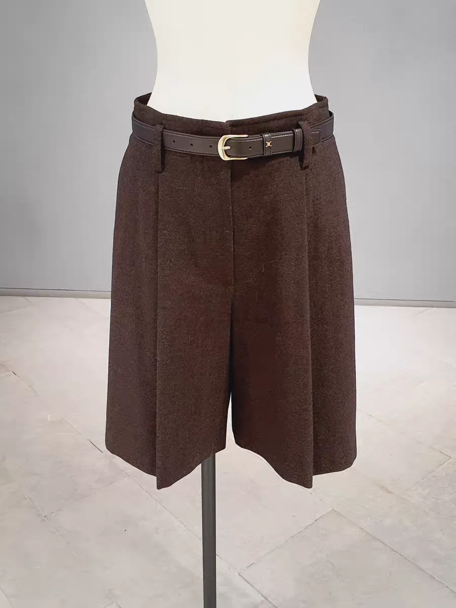 Ele Slimming High Waist A-Line Woolen Suit Pants Women's Casual Wide Leg ort orts Faionable Versatile Winter New Ar...
Ele Slimming High Waist A-Line Woolen Suit Pants Women's Casual Wide Leg ort orts Faionable Versatile Winter New Ar...