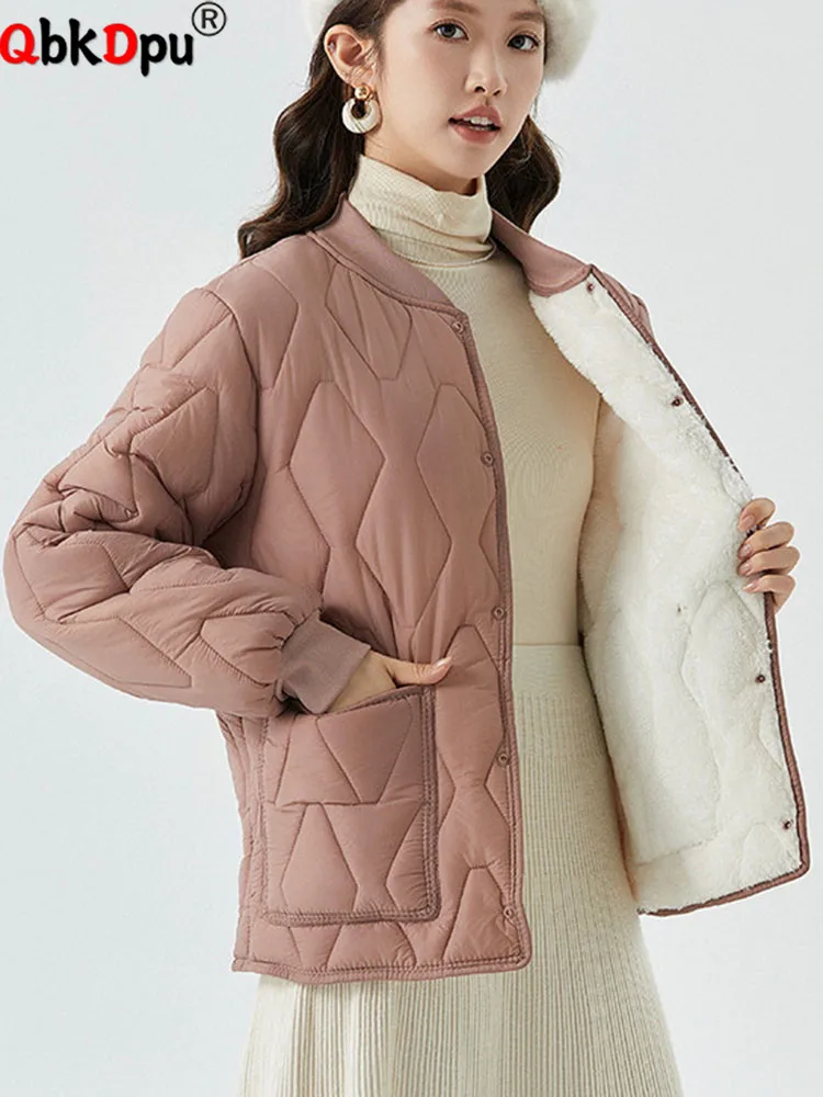 Winter Warm Thicken Outerwears Women Casual Single Breasted Jackets Tops Korean Fashion Long Sleeve Solid New Chaquetas Blusas
Winter Warm Thicken Outerwears Women Casual Single Breasted Jackets Tops Korean Fashion Long Sleeve Solid New Chaquetas Blusas