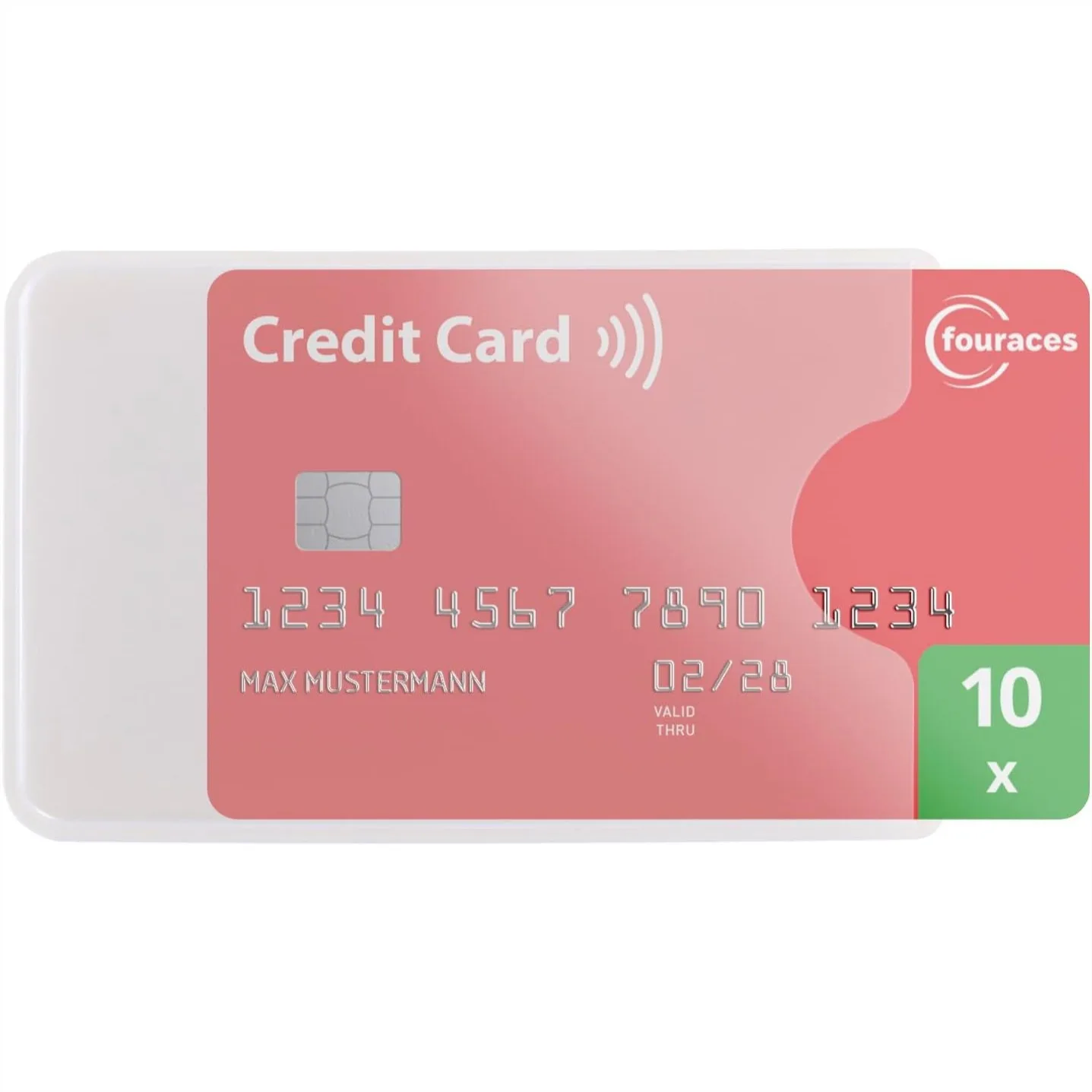 Credit Card Sleeves 10-Pack Sturdy Transparent Plastic Protector for Cards with Wallet Slot
Credit Card Sleeves 10-Pack Sturdy Transparent Plastic Protector for Cards with Wallet Slot