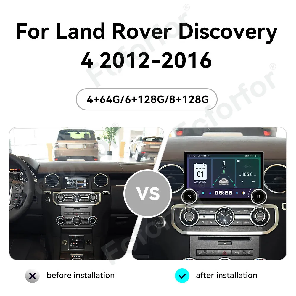 Top Grade 11.5 Inch HD Touch Screen Android 15 Wireless CarPlay GPS Navigation Head Unit For Land Rover Discovery 4 2012-2016
Top Grade 11.5 Inch HD Touch Screen Android 15 Wireless CarPlay GPS Navigation Head Unit For Land Rover Discovery 4 2012-2016