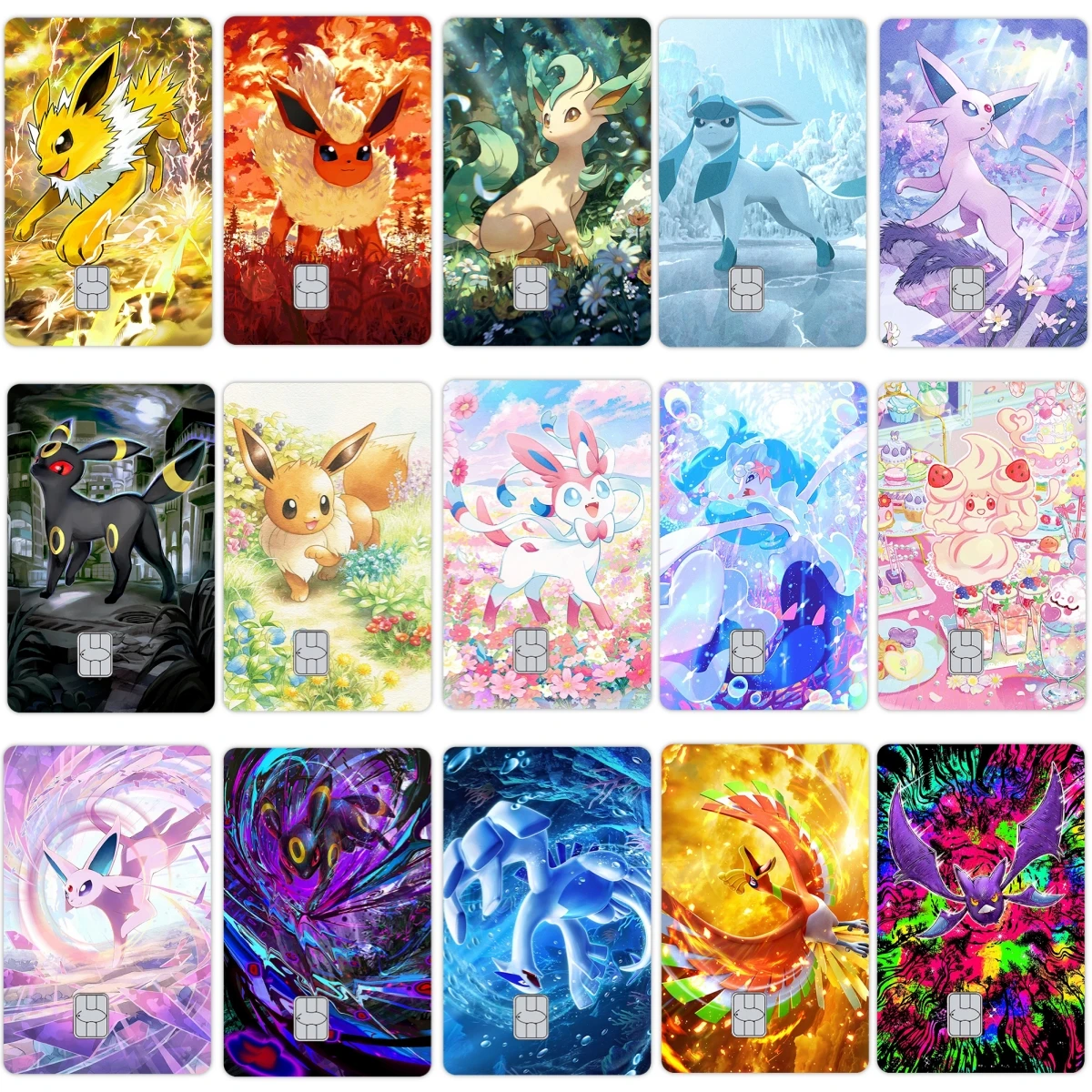 Matte Anime Charizard Eevee Sylveen Glaceon Flareon Jolteon Cartoon Kawaii Credit Debit Card Stickers Decal Students Decoration
Matte Anime Charizard Eevee Sylveen Glaceon Flareon Jolteon Cartoon Kawaii Credit Debit Card Stickers Decal Students Decoration