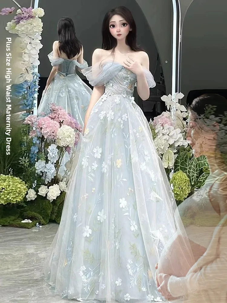 Синее пышное вечернее платье с цветочным принтом, плюс-сайз, свадебное платье с завышенной талией, юбка А-силуэта для свадьбы, ужина, торжественных мероприятий
Синее пышное вечернее платье с цветочным принтом, плюс-сайз, свадебное платье с завышенной талией, юбка А-силуэта для свадьбы, ужина, торжественных мероприятий