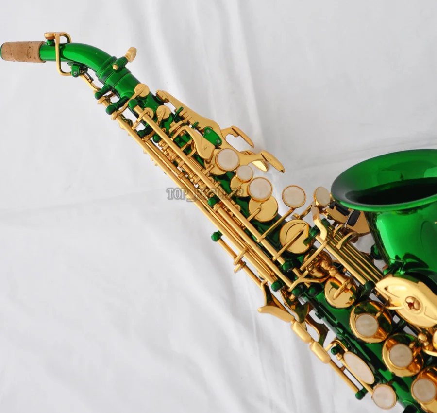 ТОП НОВЫЙ зеленый изогнутый саксофон-сопрано High F # хороший колокол с гравировкой 2025л.
ТОП НОВЫЙ зеленый изогнутый саксофон-сопрано High F # хороший колокол с гравировкой 2025л.