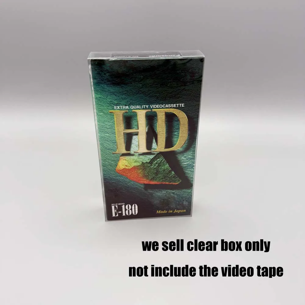 Transparent Display PET plastic cover For VHS tape cassette storage box dust prevention collections box
Transparent Display PET plastic cover For VHS tape cassette storage box dust prevention collections box