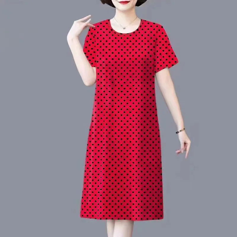 Mom large size women's clothing summer new temperament foreign loose and thin medium and long ice silk dress noble and elegant
Mom large size women's clothing summer new temperament foreign loose and thin medium and long ice silk dress noble and elegant