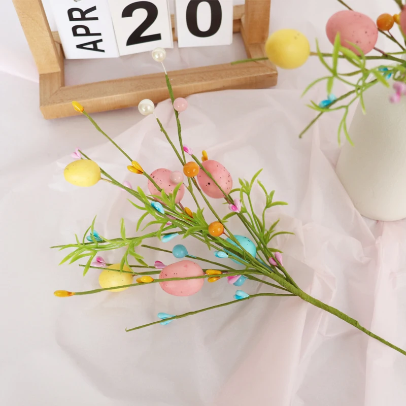 1pc Easter Eggs Tree Branches Fake Plant 2025 Happy Easter Party Home Vase Decoration Spring Floral Stem DIY Flower Bouquets
1pc Easter Eggs Tree Branches Fake Plant 2025 Happy Easter Party Home Vase Decoration Spring Floral Stem DIY Flower Bouquets