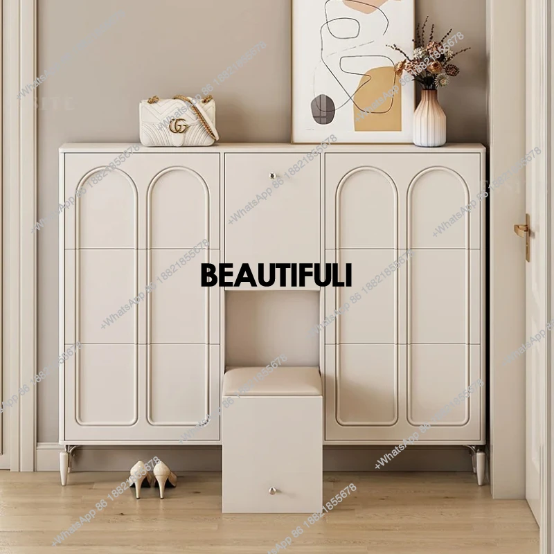 Ультратонкий шкаф для хранения обуви Тонкий шкаф для обуви при входе бытового экономичного коридора
Ультратонкий шкаф для хранения обуви Тонкий шкаф для обуви при входе бытового экономичного коридора