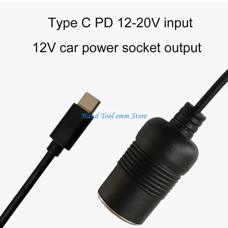 H37F USB C PD Type C Male to 12V Car Cigarette Socket Female Converter Cable
H37F USB C PD Type C Male to 12V Car Cigarette Socket Female Converter Cable