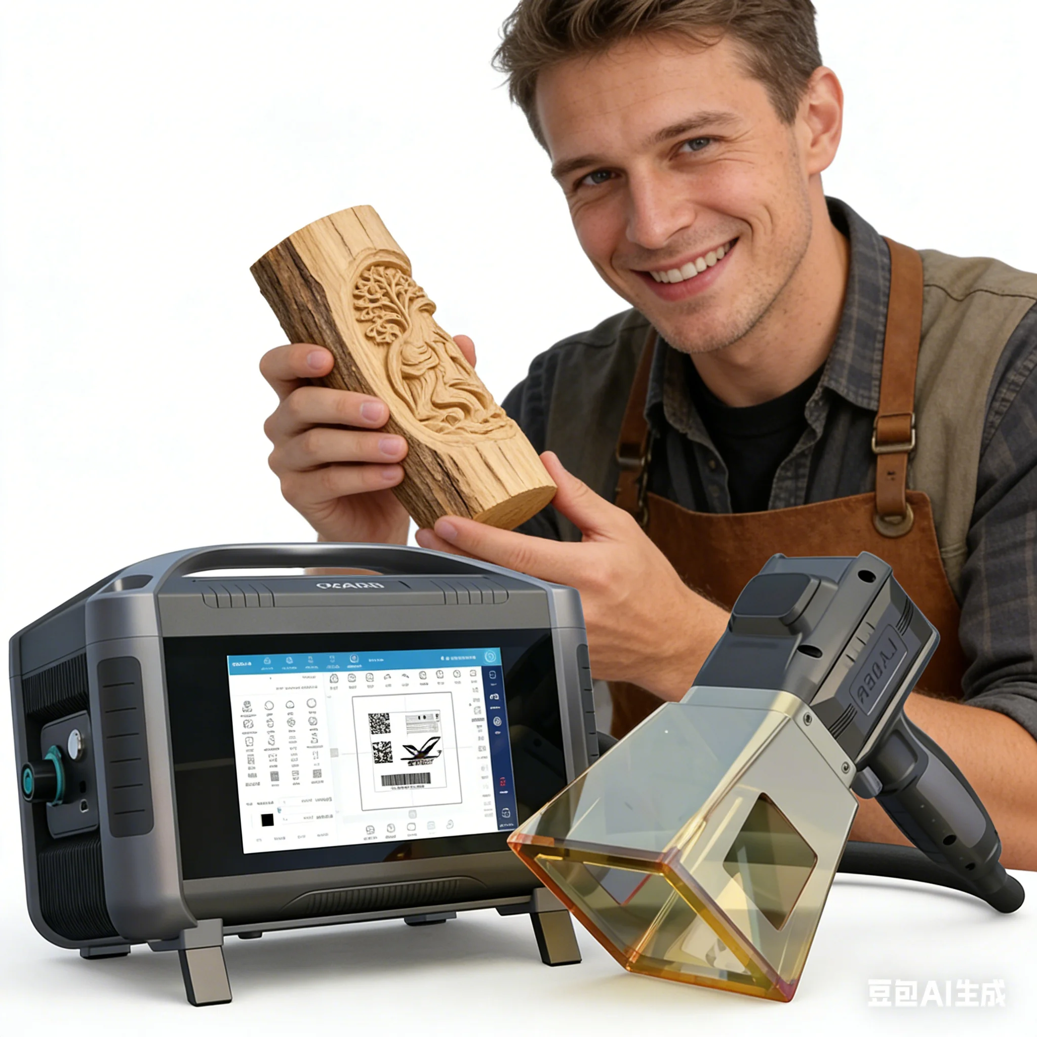 Hot-selling 20W small handheld fiber marking machine Red light high-speed marking machine, suitable for engraving on
Hot-selling 20W small handheld fiber marking machine Red light high-speed marking machine, suitable for engraving on