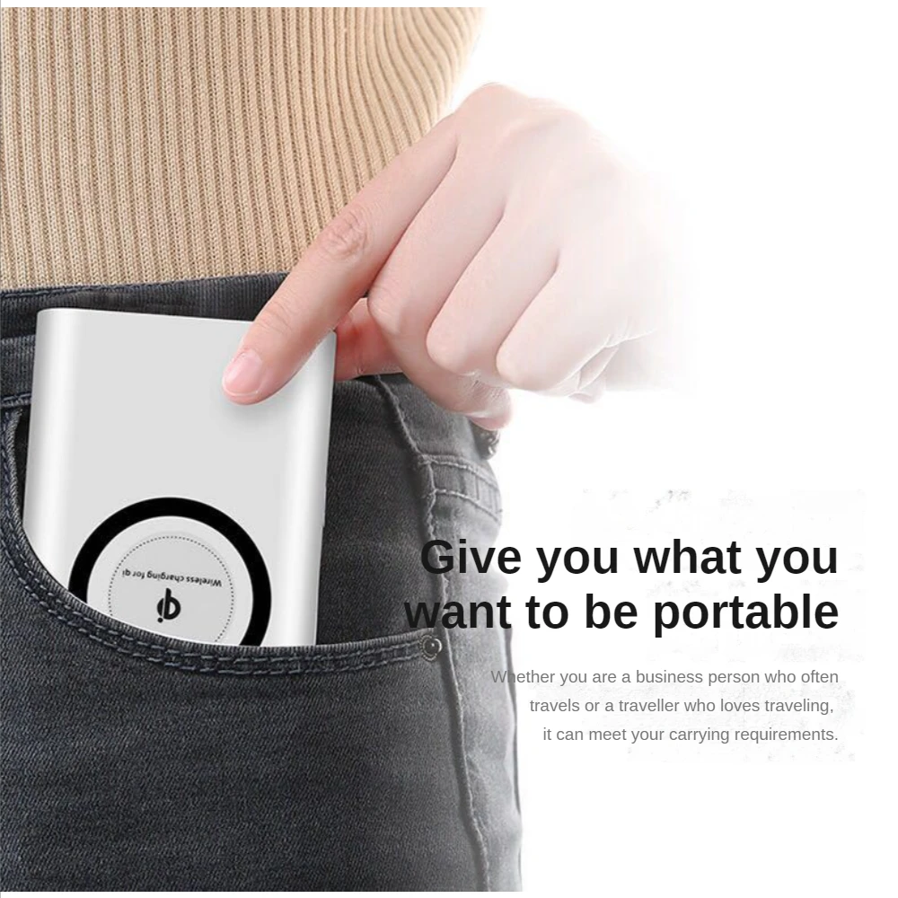 10000mAh Charger High Capacity Portable Charger Wireless Fast Charging Power Bank Auxiliary Battery for iPhone Xiaomi Samsung
10000mAh Charger High Capacity Portable Charger Wireless Fast Charging Power Bank Auxiliary Battery for iPhone Xiaomi Samsung