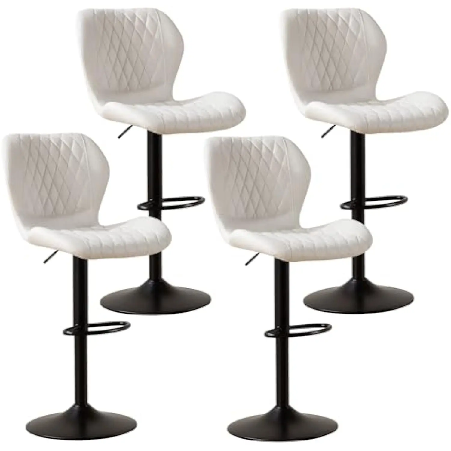 Bar Stools Set of 4, Modern Swivel Counter Height Barstools for Kitchen Island Chairs, Adjustable Faux Leather Bar Stools with
Bar Stools Set of 4, Modern Swivel Counter Height Barstools for Kitchen Island Chairs, Adjustable Faux Leather Bar Stools with