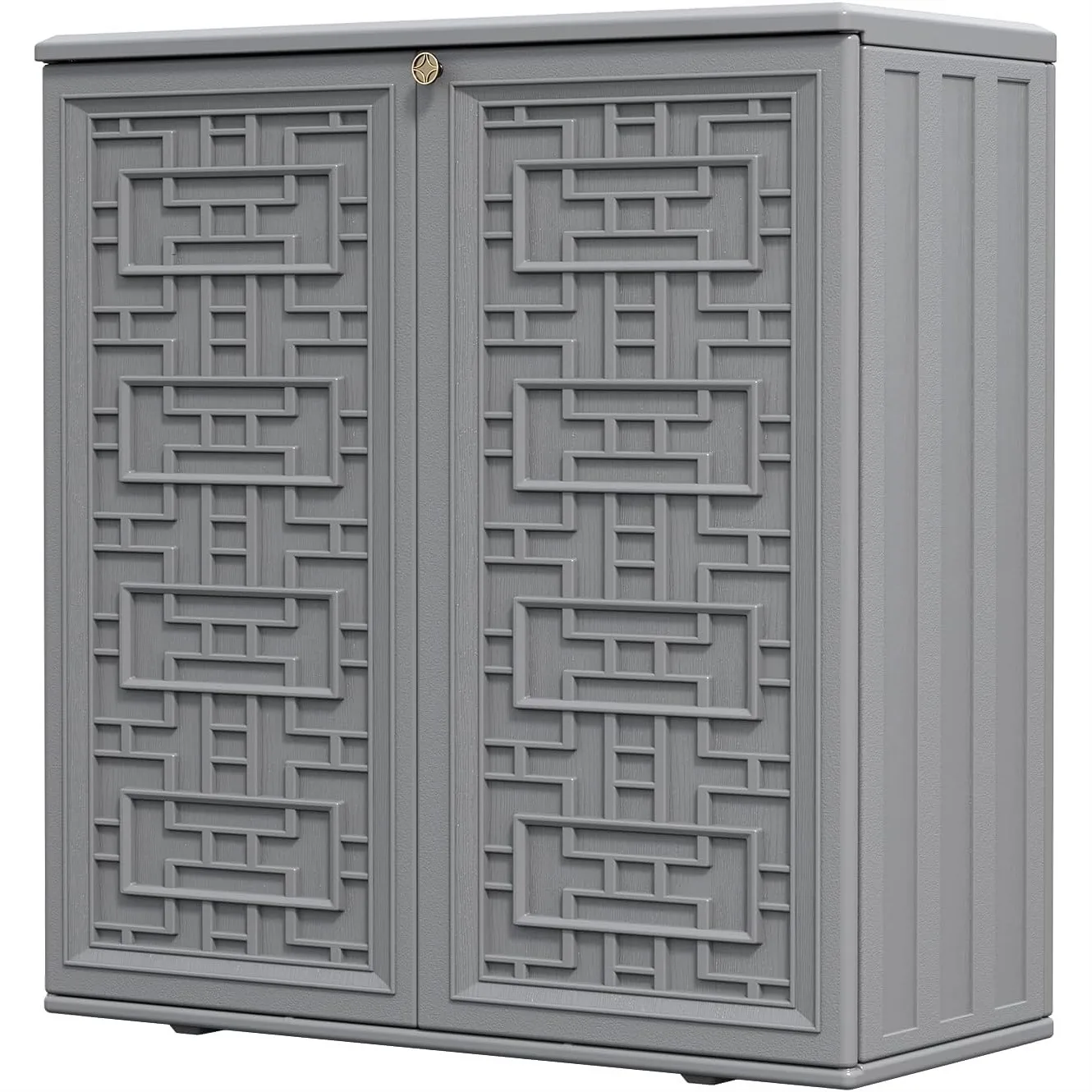 HOMSPARK Indoor/Outdoor Storage Cabinet with Doors and Shelf, 34x15x36 HDPE Waterproof Box for Patio Garden Balcony, Grey
HOMSPARK Indoor/Outdoor Storage Cabinet with Doors and Shelf, 34x15x36 HDPE Waterproof Box for Patio Garden Balcony, Grey