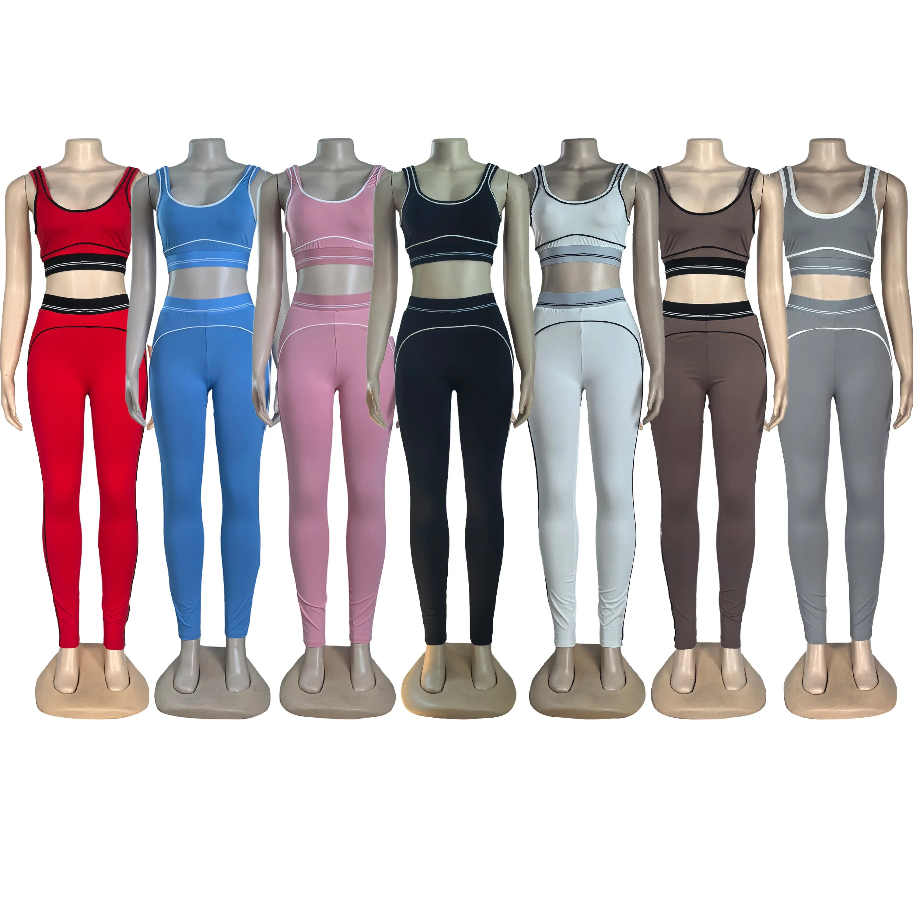 Q6256-3 2026 women's summer new letter print fashion yoga sporty casual two-piece vest top with trousers
Q6256-3 2026 women's summer new letter print fashion yoga sporty casual two-piece vest top with trousers