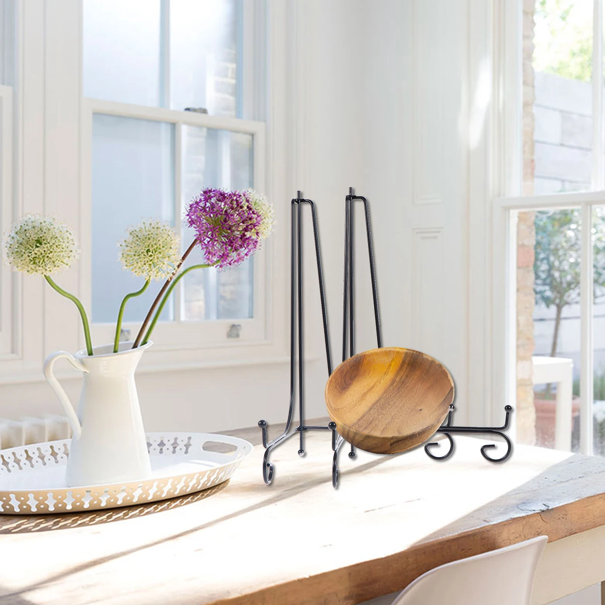 2 Pcs Iron Display Stand Plate Holder Desktop Easel for Dishes Books Creative Home Decoration Black Rack
2 Pcs Iron Display Stand Plate Holder Desktop Easel for Dishes Books Creative Home Decoration Black Rack