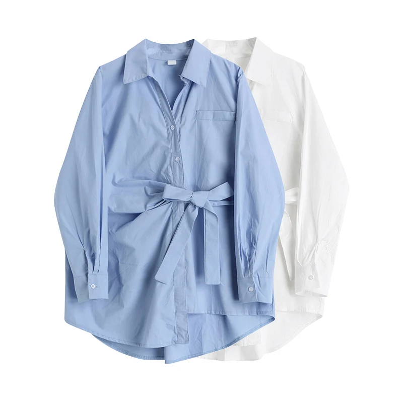 Women Blue Shirts and Blouses Oversize Vintage Aesthetic Korean Harajuku Elegant Long Sleeve Polo-Neck Shirt Fashion Clothes
Women Blue Shirts and Blouses Oversize Vintage Aesthetic Korean Harajuku Elegant Long Sleeve Polo-Neck Shirt Fashion Clothes