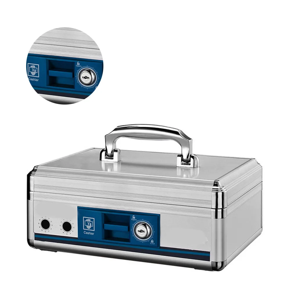 Small Portable Aluminum Cash Box Locking Organizer for Coins Keys Receipts Carry Handle Metal Money Holder
Small Portable Aluminum Cash Box Locking Organizer for Coins Keys Receipts Carry Handle Metal Money Holder