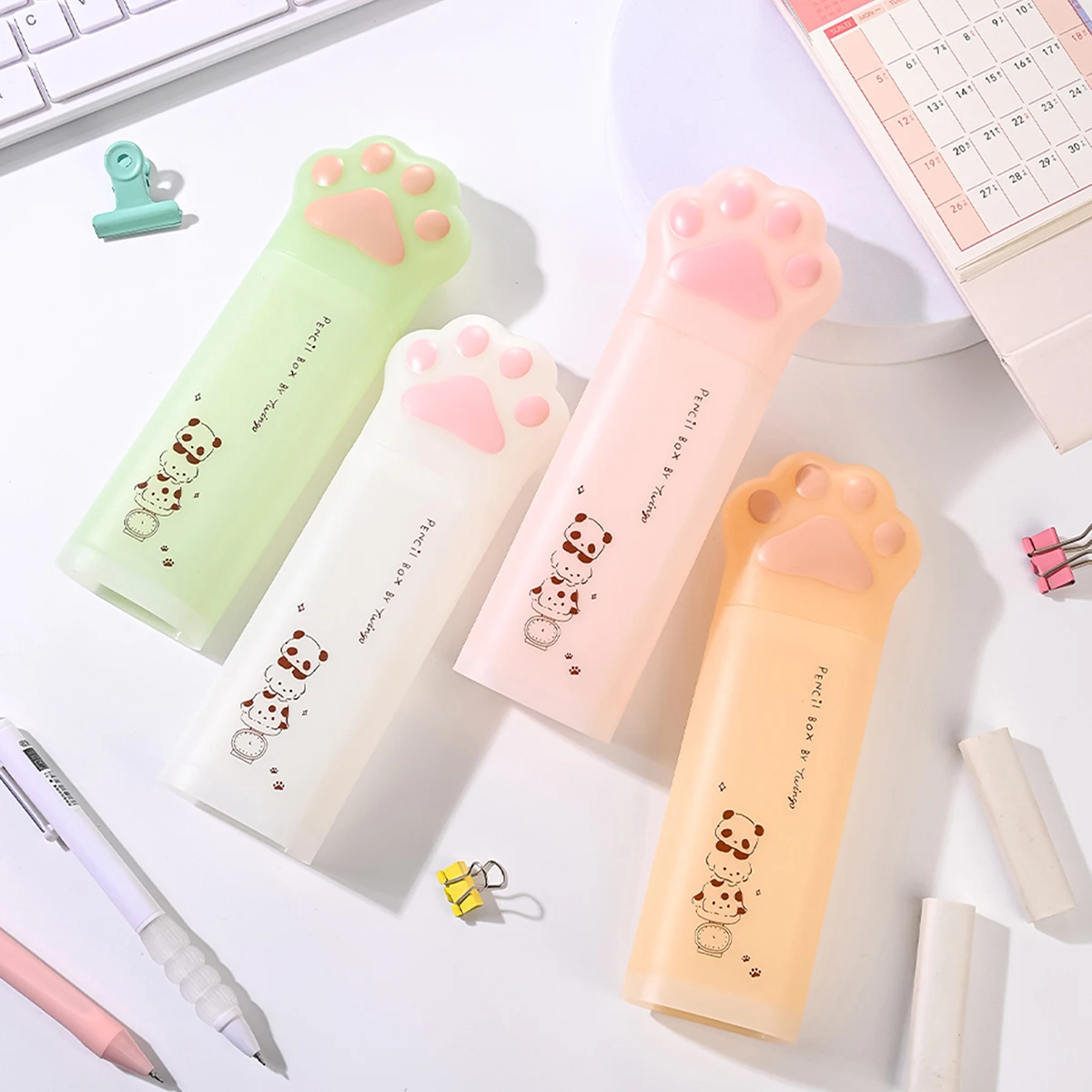 Cute 3D Cat Paw Frosted Silicone Pencil Case, 2 in 1 Pen Holder Large Capacity Stationery Organizer Back to School Supplies
Cute 3D Cat Paw Frosted Silicone Pencil Case, 2 in 1 Pen Holder Large Capacity Stationery Organizer Back to School Supplies