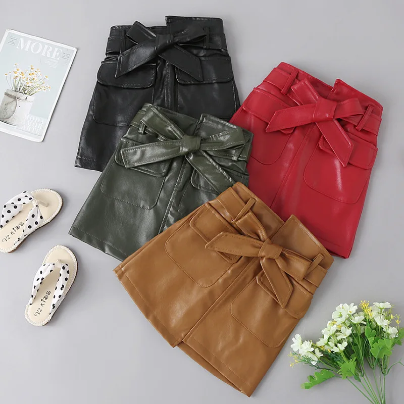 Spring Toddler Girls Casual PU Leather A Line Skirt Kids Clothes Baby Girls Fashion Bow Belt Princess Skirts Faldas Para Niñas
Spring Toddler Girls Casual PU Leather A Line Skirt Kids Clothes Baby Girls Fashion Bow Belt Princess Skirts Faldas Para Niñas