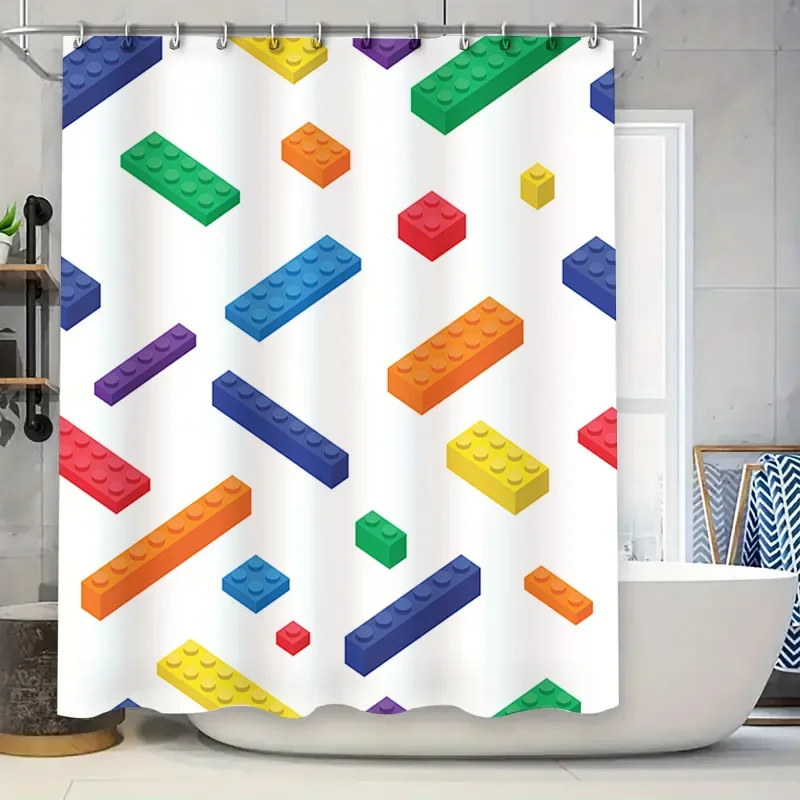 Brightly Colored Lego Blocks Shower Curtain Waterproof Fabric for Bathroom Decorations Home Accessories in White Color
Brightly Colored Lego Blocks Shower Curtain Waterproof Fabric for Bathroom Decorations Home Accessories in White Color