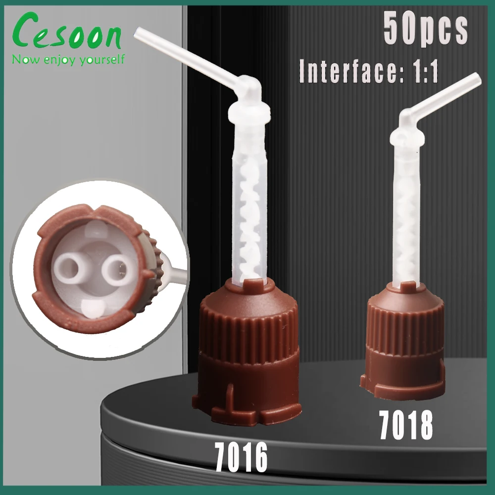50 шт. одноразовых насадок для смешивания 1:1 из силиконовой резины для дозирующего пистолета для смешивания оттисков, стоматологические материалы
50 шт. одноразовых насадок для смешивания 1:1 из силиконовой резины для дозирующего пистолета для смешивания оттисков, стоматологические материалы