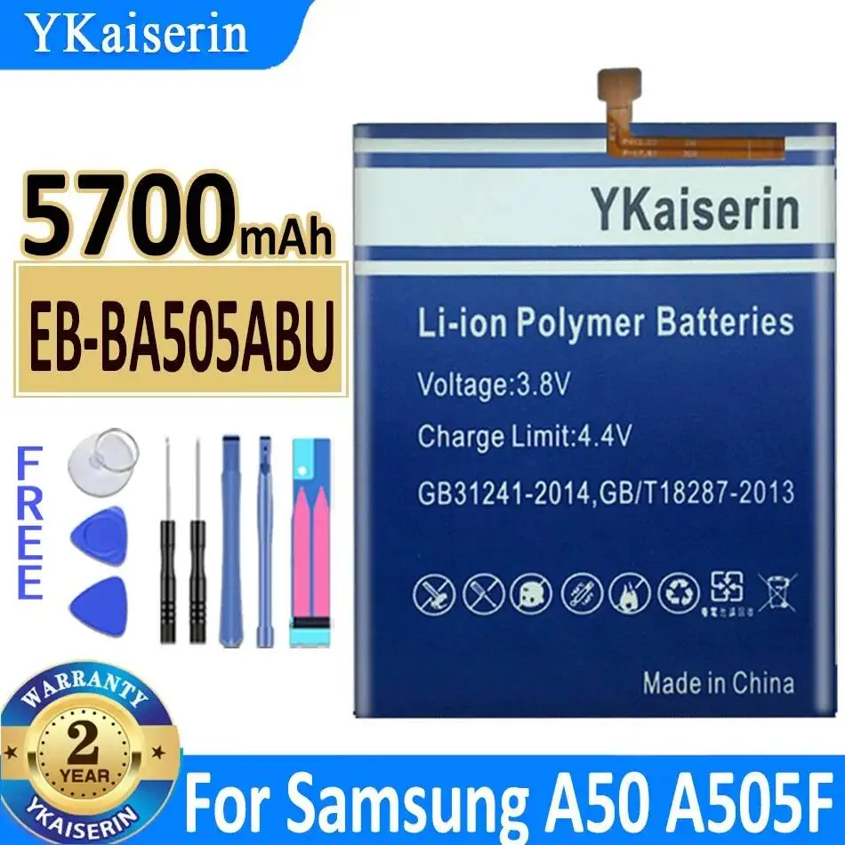 Mobile Phone Battery 5700mAh EB-BA505ABU Reliable Power For Samsung Galaxy A50 A30s A30 A505F SM-A505F A505FN DS GN A505W
Mobile Phone Battery 5700mAh EB-BA505ABU Reliable Power For Samsung Galaxy A50 A30s A30 A505F SM-A505F A505FN DS GN A505W
