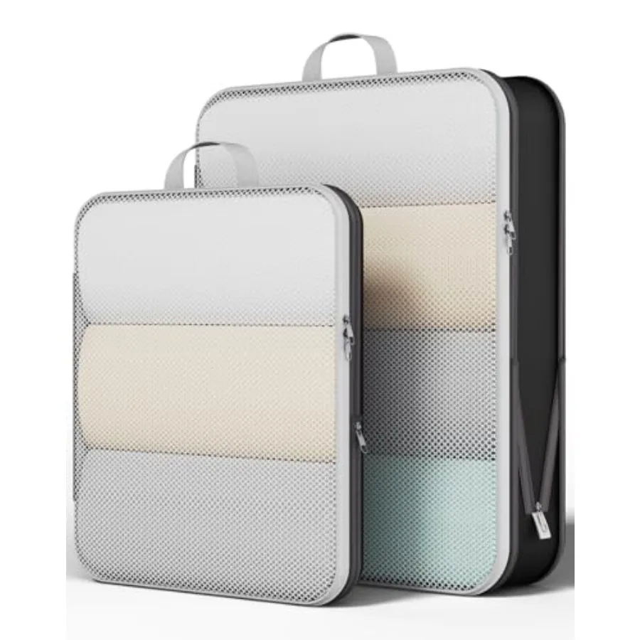Compression Packing Cubes for Travel Essentials, Compressible Expandable Large Luggage Suitcase Organizer Bags for Clothing, Du
Compression Packing Cubes for Travel Essentials, Compressible Expandable Large Luggage Suitcase Organizer Bags for Clothing, Du
