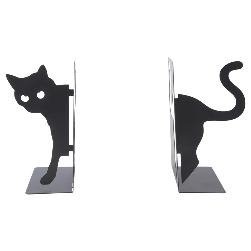 New--Design Cat Bookends - Metal Decorative Kitty Holders For Books, Magazines, Non-Slip Pads, Round Corners
New--Design Cat Bookends - Metal Decorative Kitty Holders For Books, Magazines, Non-Slip Pads, Round Corners