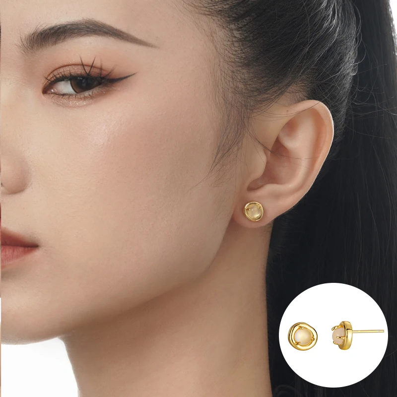 100% 925 Sterling Silver Agate Geometric Earrings for Women Girl Fashion Simple Round Design Jewelry Party Gift Dropshipping
100% 925 Sterling Silver Agate Geometric Earrings for Women Girl Fashion Simple Round Design Jewelry Party Gift Dropshipping