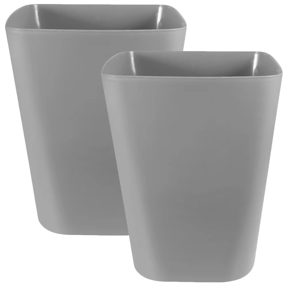 2 Pcs Plastic Trash Can Garbage Bin Bedroom Trashcan Waste Basket Small Wastebasket Large Litter Office Cans
2 Pcs Plastic Trash Can Garbage Bin Bedroom Trashcan Waste Basket Small Wastebasket Large Litter Office Cans