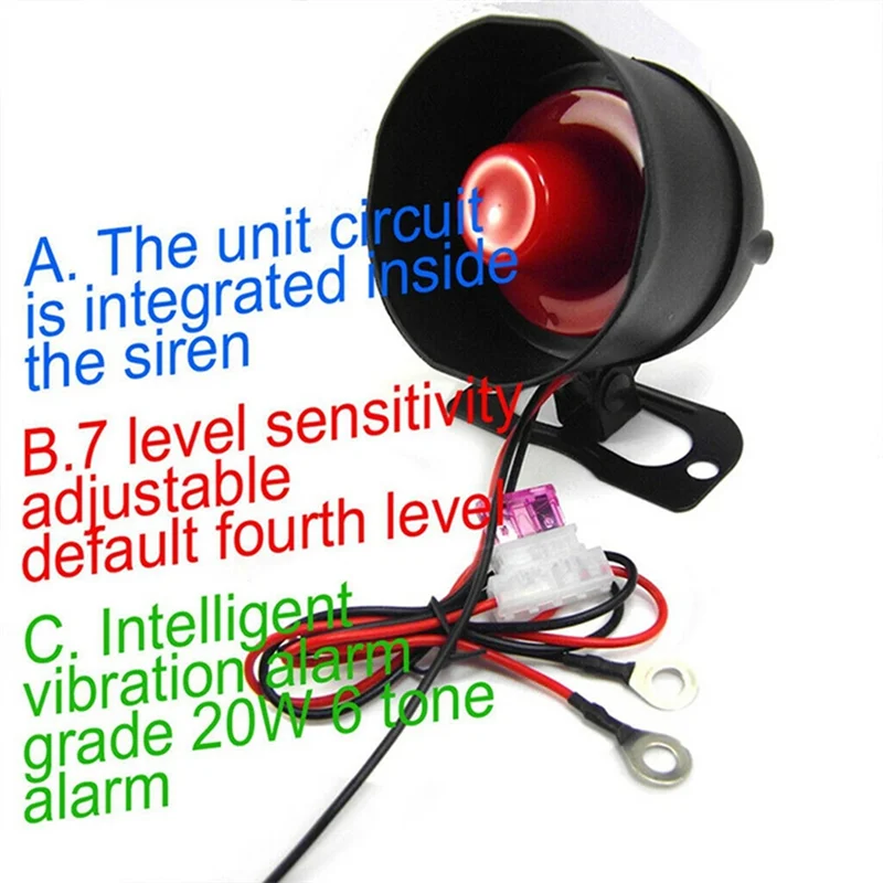 Universal Car Security System With Anti-Theft Protection Burglar Alarm 2 Remote Control Siren Wiring Harness Vehicle
Universal Car Security System With Anti-Theft Protection Burglar Alarm 2 Remote Control Siren Wiring Harness Vehicle