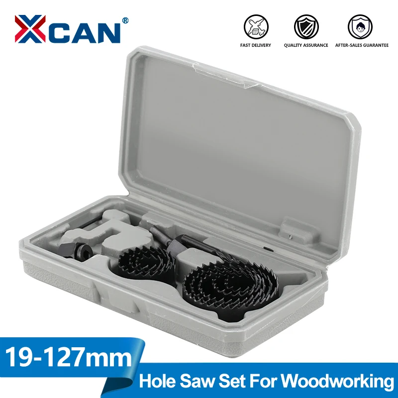 XCAN 8/11/16pcs Hole Saw Set Metal Core 19-64/64-127/19-127mm Cup Wood Crown Drill Bit for Wood PVC Plastic Woodworking Tools
XCAN 8/11/16pcs Hole Saw Set Metal Core 19-64/64-127/19-127mm Cup Wood Crown Drill Bit for Wood PVC Plastic Woodworking Tools