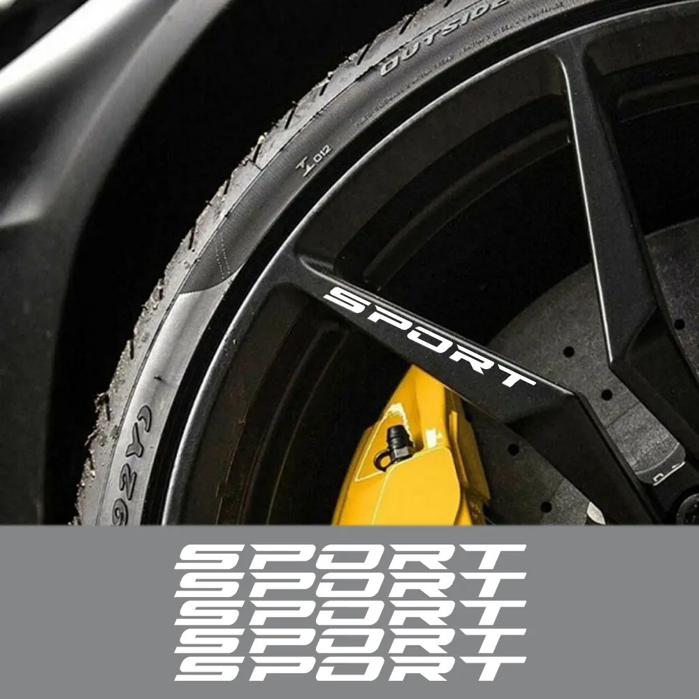 5PCS Car Wheels Rim PVC Stickers Sport Words Graphics Vinyl Decoration Decals Auto Body Tuning Accessories Fit For All Models
5PCS Car Wheels Rim PVC Stickers Sport Words Graphics Vinyl Decoration Decals Auto Body Tuning Accessories Fit For All Models