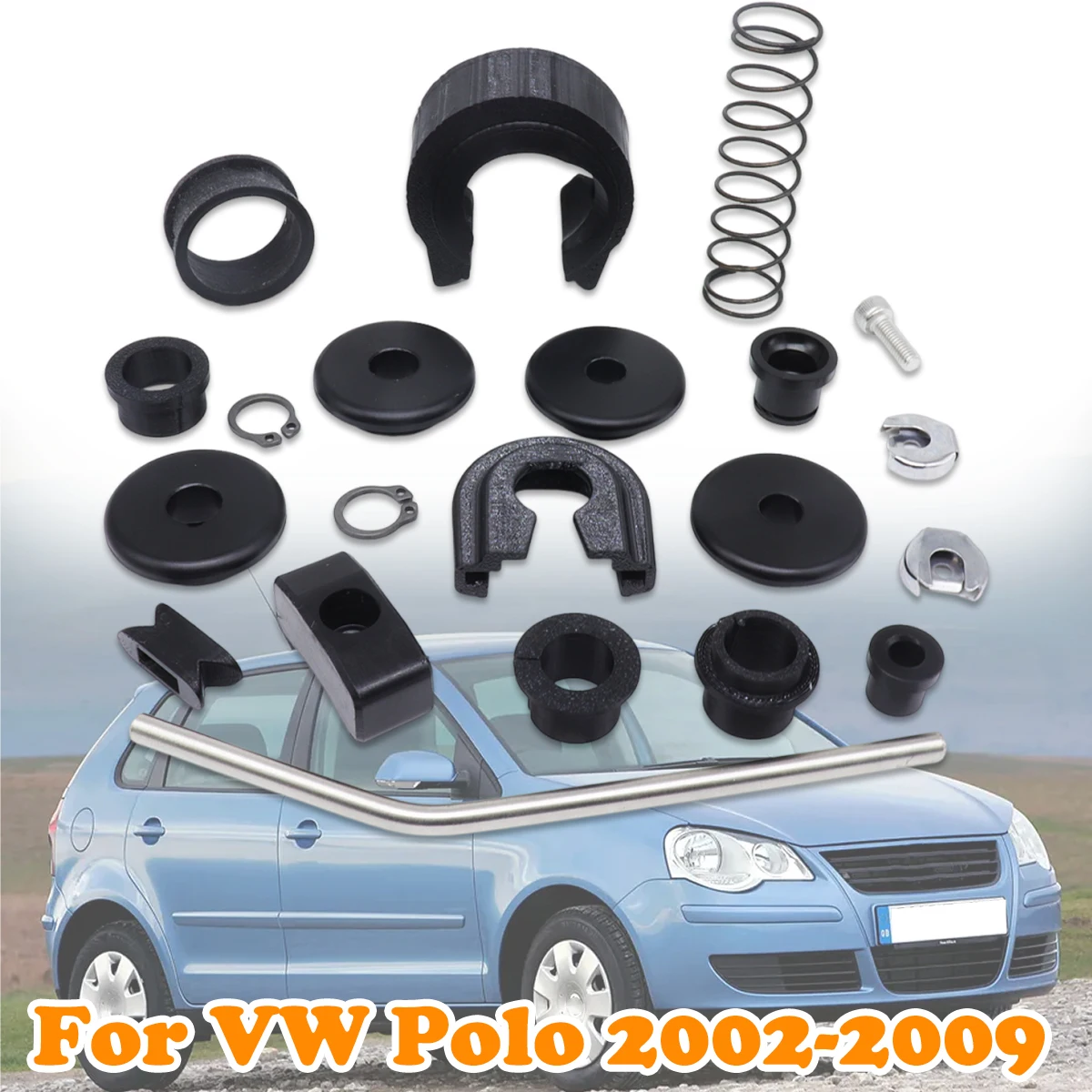 Complete Set Upgrade Bushing MT Gearbox Enhance Kit Shifter Lever Adjuster Selector linkage End For VW Polo 2002 2003 2004-2009
Complete Set Upgrade Bushing MT Gearbox Enhance Kit Shifter Lever Adjuster Selector linkage End For VW Polo 2002 2003 2004-2009