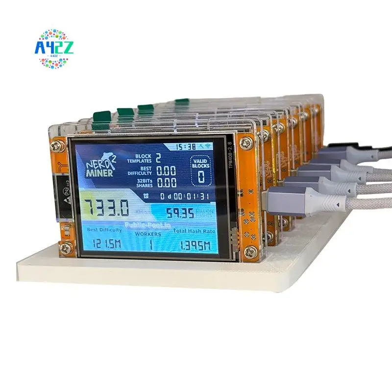 A42Z-6X 735KH/S Nmminernerdminer+6 Slots Stand Upgraded Bitcoin Crypto Solo Lottery Miner 2.8 Inch Smart Display Miner
A42Z-6X 735KH/S Nmminernerdminer+6 Slots Stand Upgraded Bitcoin Crypto Solo Lottery Miner 2.8 Inch Smart Display Miner