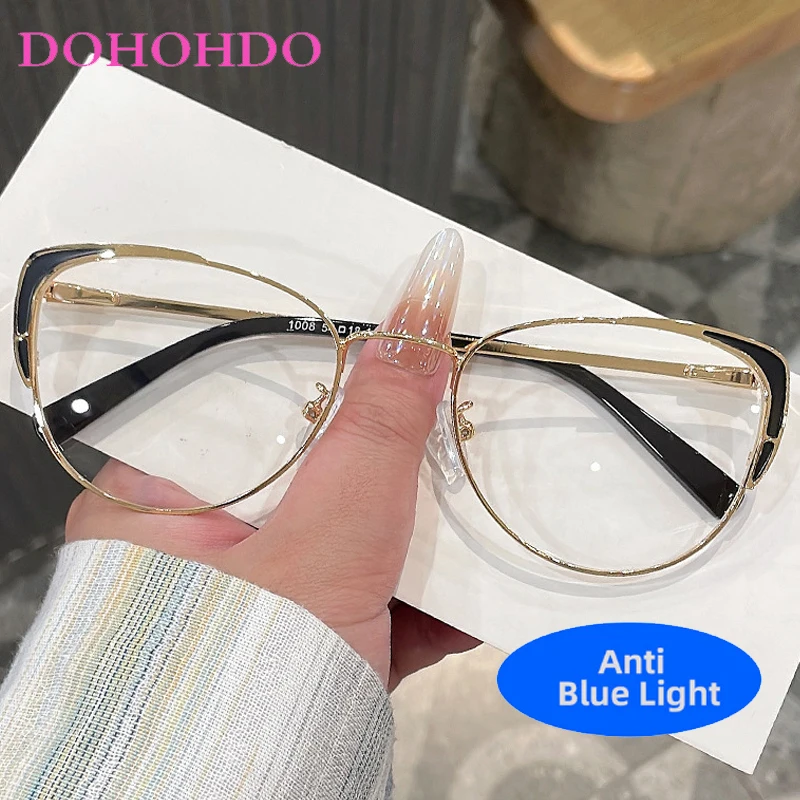 Retro Luxury Brand Design Cat Eye Metal Legs Anti-Blue Light Glasses For Women Men Computer Play Games Optical Eyeglasses Ladies
Retro Luxury Brand Design Cat Eye Metal Legs Anti-Blue Light Glasses For Women Men Computer Play Games Optical Eyeglasses Ladies