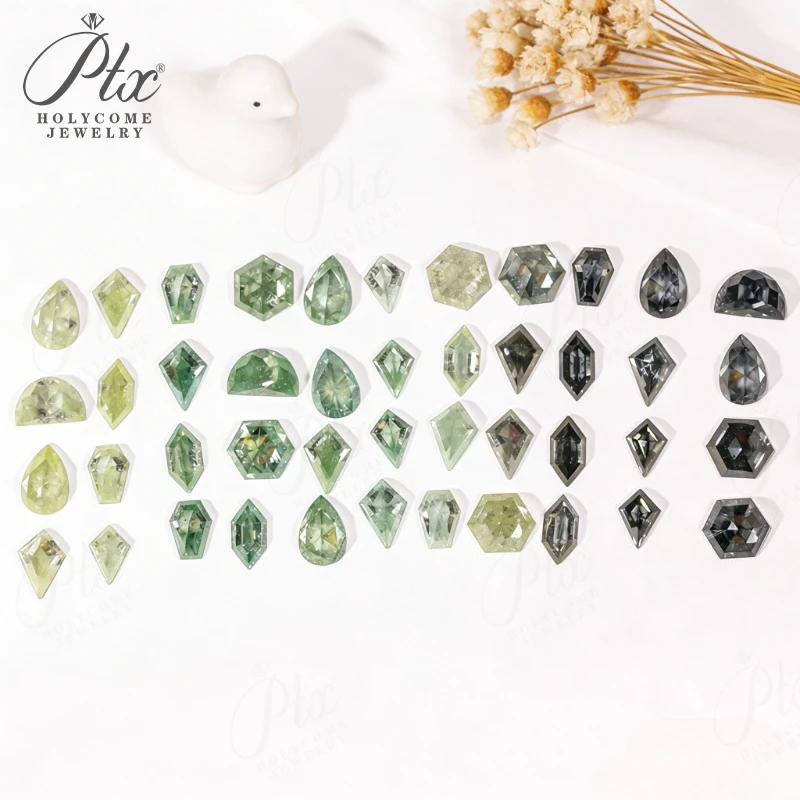 Salt and Pepper Moissnite Diamond Hexagon Kite Shape Engagement Wedding Ring Unique Bridal Geometric Promise Ring Vintage DIY
Salt and Pepper Moissnite Diamond Hexagon Kite Shape Engagement Wedding Ring Unique Bridal Geometric Promise Ring Vintage DIY