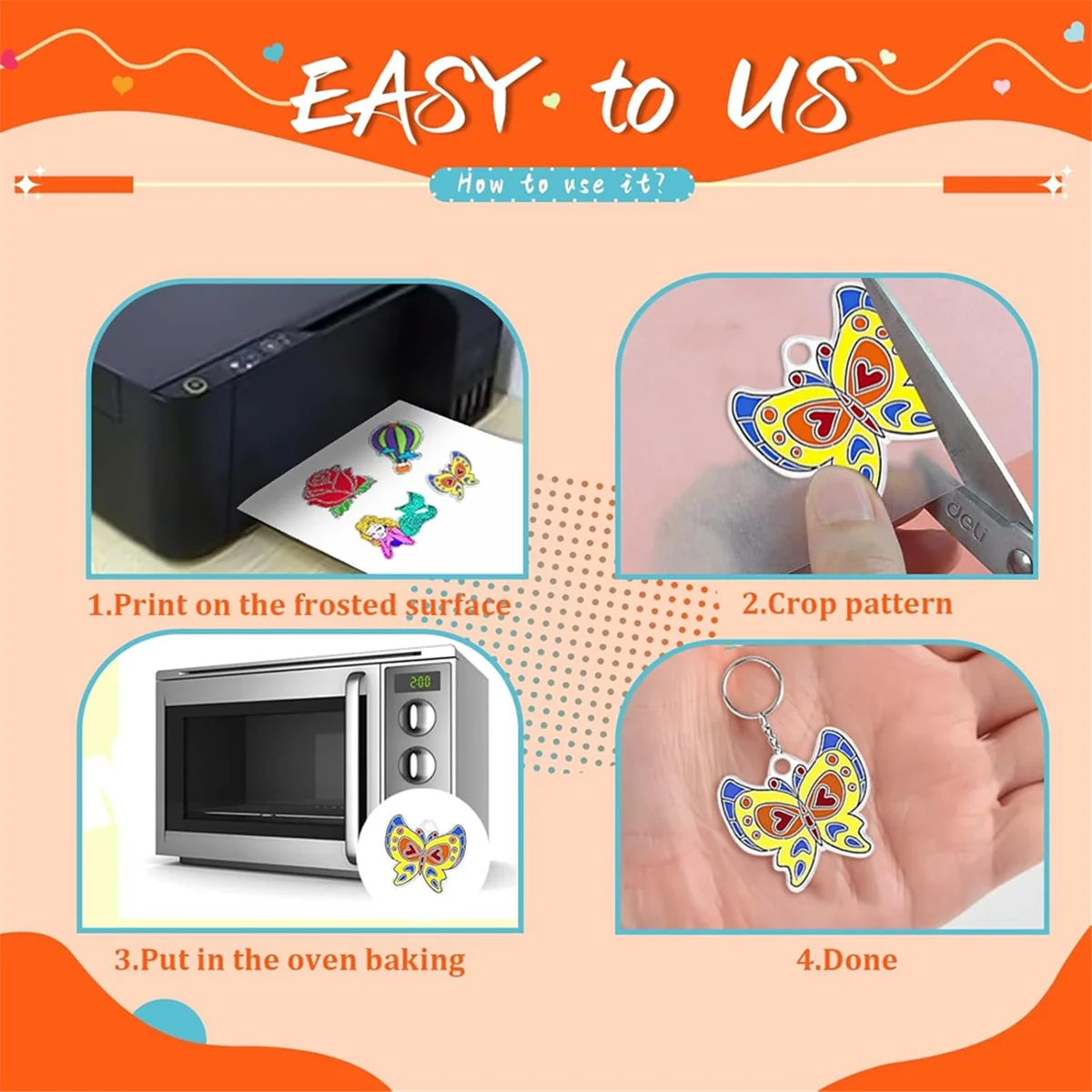 Y31A 144 шт. Набор листов ShrinkyDink для печати — с 14 листами, 30 брелками и 100 кольцами для детей, с отпечатками рук своими руками
Y31A 144 шт. Набор листов ShrinkyDink для печати — с 14 листами, 30 брелками и 100 кольцами для детей, с отпечатками рук своими руками