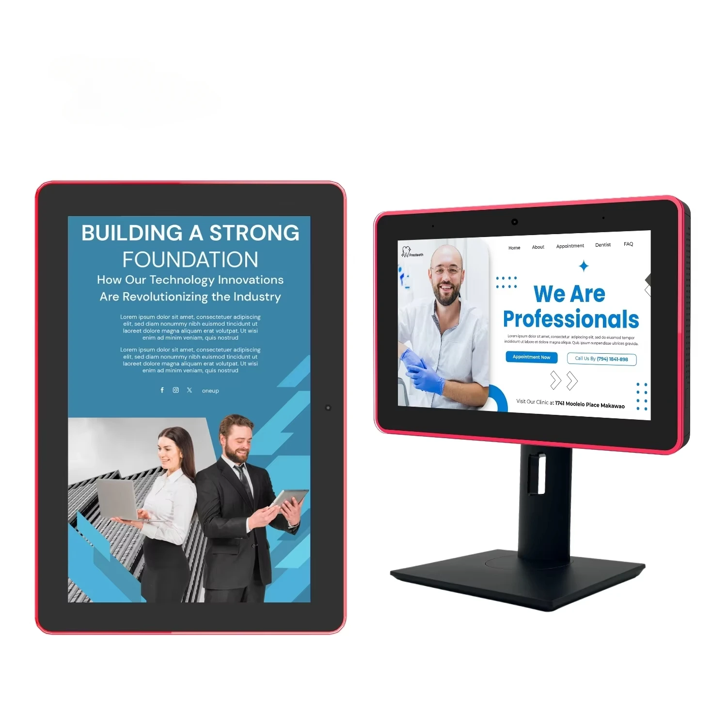 8 Inch Desktop & Wall Mount Tablet Smart Digital Signage Display Advertising Touch Screen Android 11 Tablet For Company
8 Inch Desktop & Wall Mount Tablet Smart Digital Signage Display Advertising Touch Screen Android 11 Tablet For Company