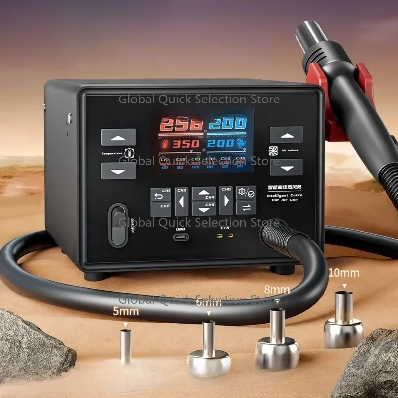 Mr.Yang No.1 Intelligent Soldering Station Curve Hot Air Gu-n for Mobile Phone CPU IC BGA SMT Rework Station Repair Tools
Mr.Yang No.1 Intelligent Soldering Station Curve Hot Air Gu-n for Mobile Phone CPU IC BGA SMT Rework Station Repair Tools