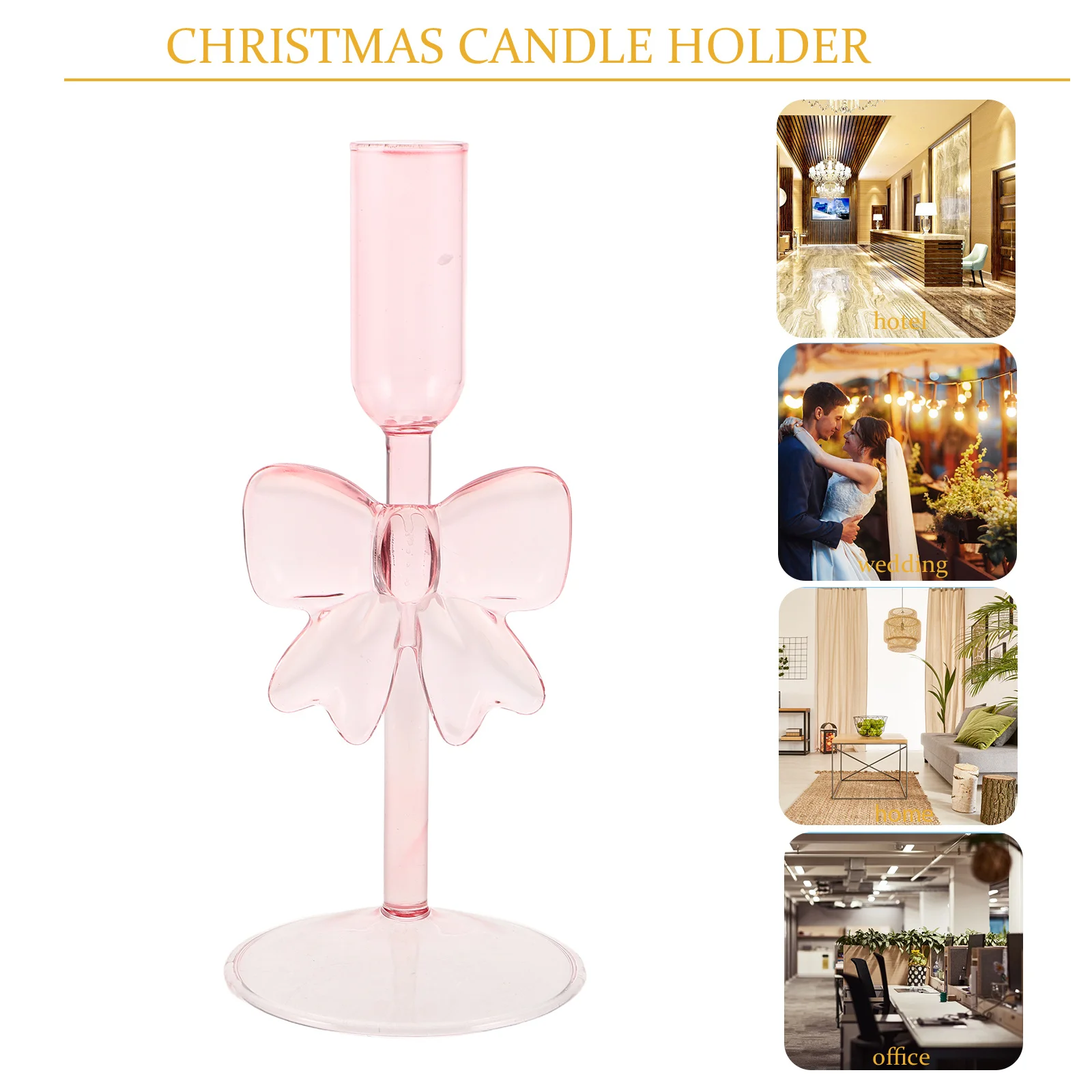 Glass Bowknot Glass Holder Tall Stem Elegant Taper Candlestick Stand Wedding Dining Centerpieces Table Decor Festival
Glass Bowknot Glass Holder Tall Stem Elegant Taper Candlestick Stand Wedding Dining Centerpieces Table Decor Festival