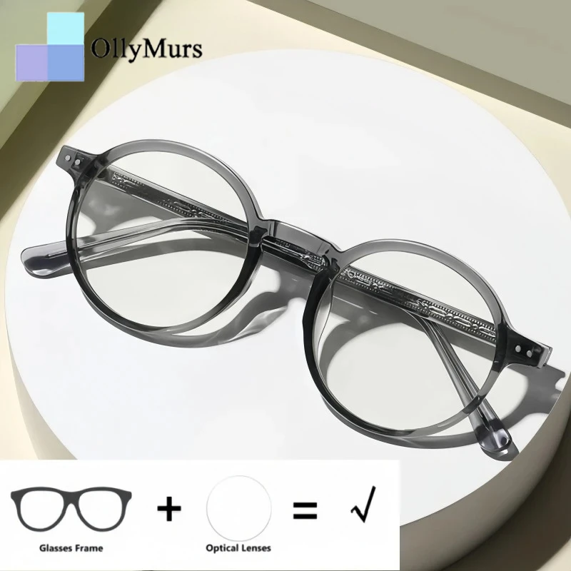 OLLYMURS Retro Round Optical Prescription Glasses Men and Women Myopia Hyperopia Progressive Recipe anti-reflective Eyeglasses
OLLYMURS Retro Round Optical Prescription Glasses Men and Women Myopia Hyperopia Progressive Recipe anti-reflective Eyeglasses