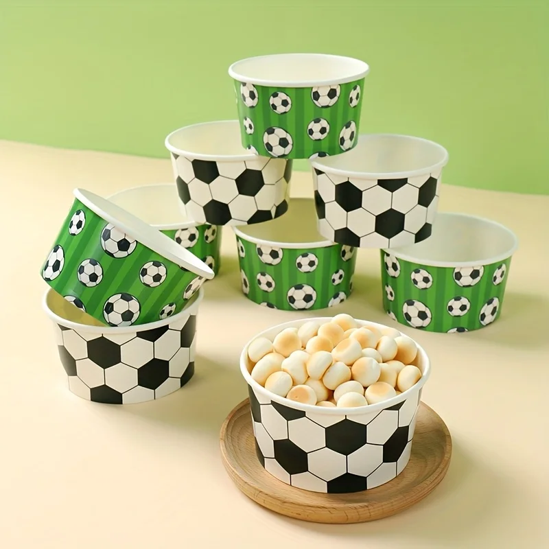 10PCS Soccer Theme Disposable Paper Cups and Bowls Set, Snack Serving for Birthday Baby Shower Party
10PCS Soccer Theme Disposable Paper Cups and Bowls Set, Snack Serving for Birthday Baby Shower Party